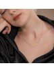 Collier Ve'ahavta hébreu en or massif 14 carats - Femme, ajouter une chaîne 14 carats, I