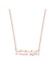 Collier Ve'ahavta hébreu en or massif 14 carats - Femme, ajouter une chaîne 14 carats, I