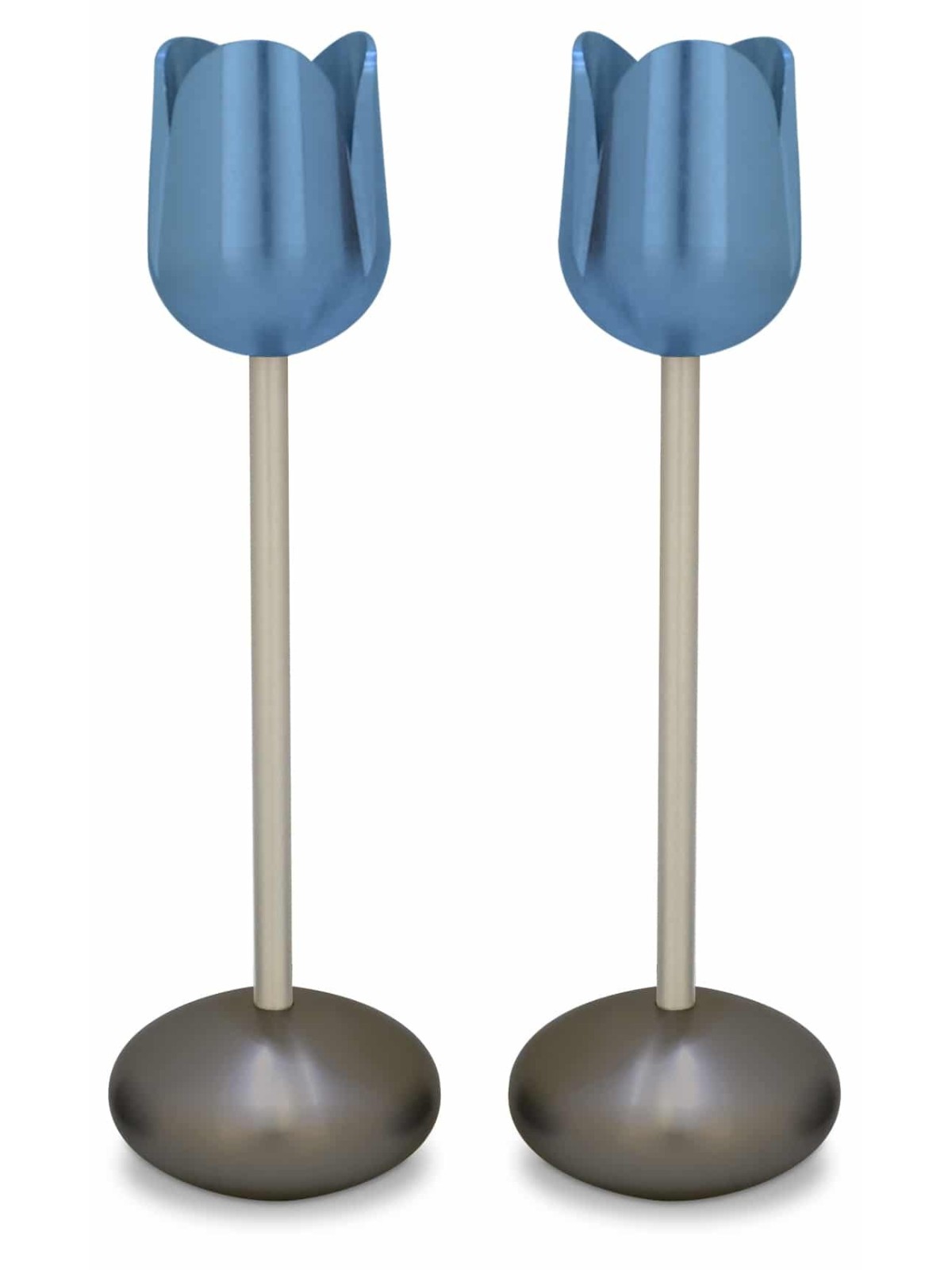 Bougeoirs tulipes en aluminium anodisé Nature-Insp, Gi de mariage juif