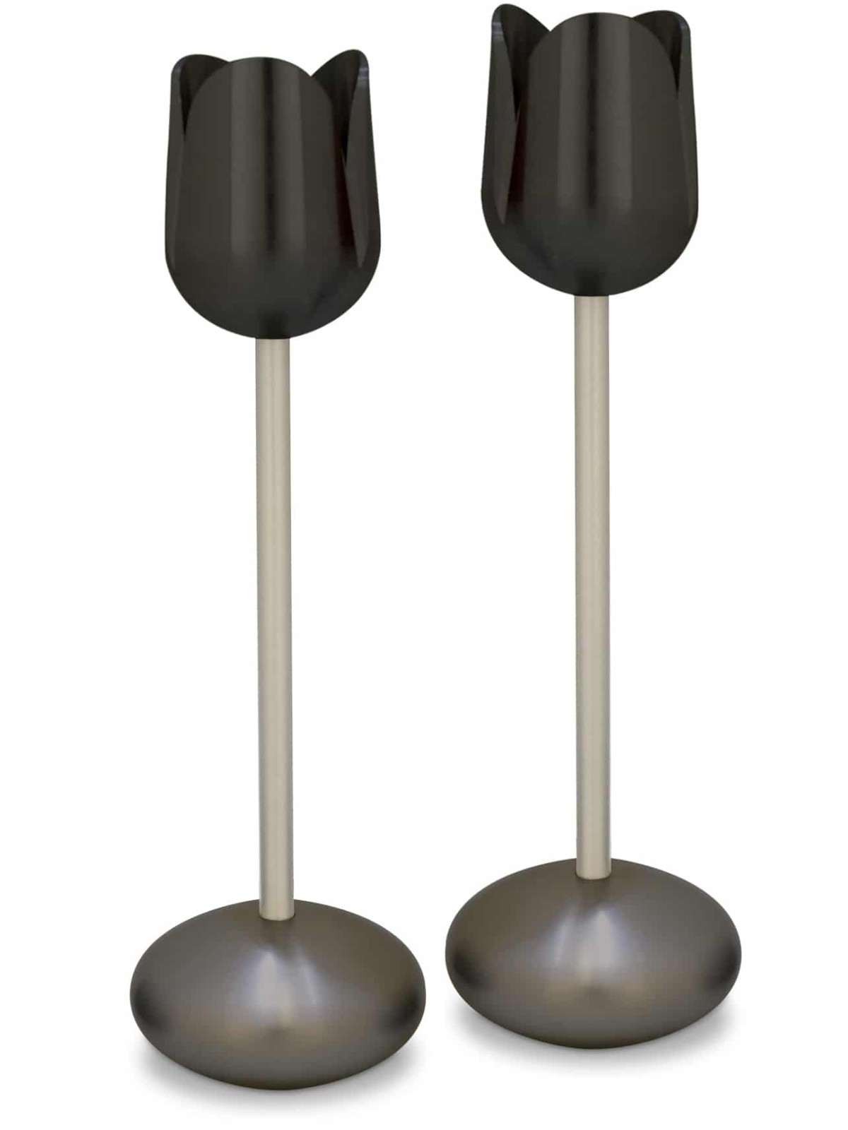 Bougeoirs tulipes en aluminium anodisé Nature-Insp, Gi de mariage juif