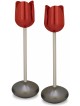 Bougeoirs tulipes en aluminium anodisé Nature-Insp, Gi de mariage juif
