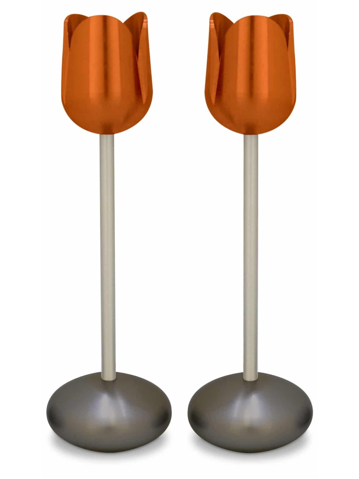 Bougeoirs tulipes en aluminium anodisé Nature-Insp, Gi de mariage juif