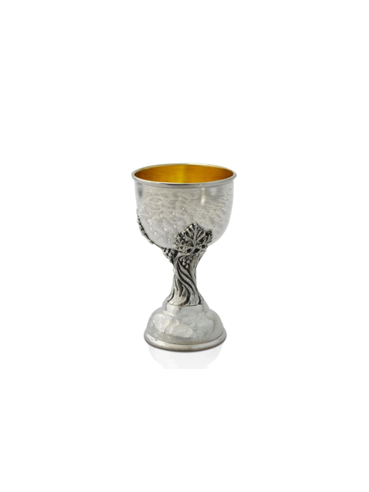 Beautiful Hammered Liquor Nature Cup , Passover Gifts , Israeli Judaic