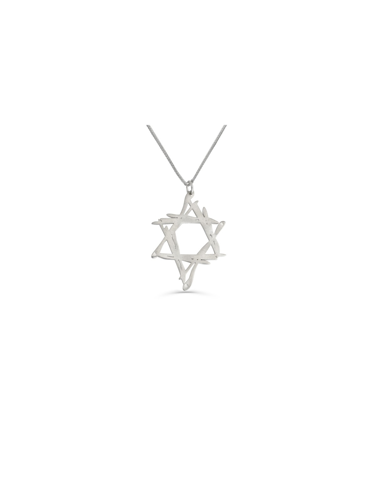 שרשרת כוכבי אמנות בסגנון חופשי 14K זהב צהוב , מתנות חתונה יהודית ,