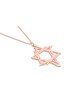 Collier étoile d'art de Style libre en or jaune 14K, cadeaux de mariage juif,