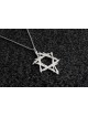 שרשרת כוכבי אמנות בסגנון חופשי 14K זהב צהוב , מתנות חתונה יהודית ,