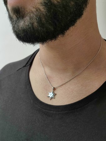 Étoile de David en diamant classique, cadeaux Tu B'Av, Judaica israélien