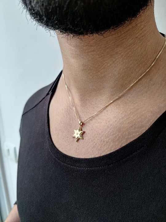Small White Gold with Diamond Star of David , Tu B'Av Gifts , Israeli