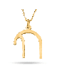 Pendentif Chai connecté en or charmant, cadeaux Tu B'Av, Judaica israélien