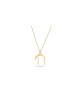 Pendentif Chai connecté en or charmant, cadeaux Tu B'Av, Judaica israélien