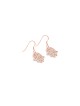 Boucles d’oreilles Hamsa Dangle en filigrane d’or blanc, cadeaux de mariage juifs, Isr