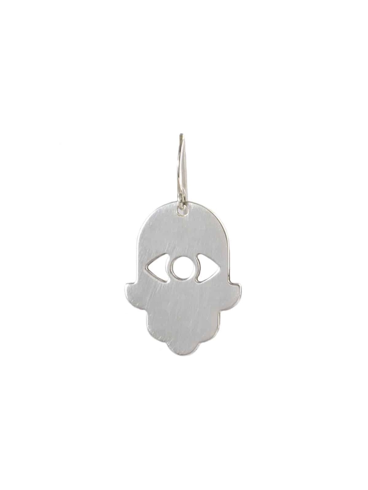 Boucles d’oreilles modernes Hamsa et Evil Eye Silver , Cadeaux Tu B’Av , Ju israélien