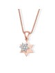 Petite étoile de D diamant rotative bicolore texturée , Cadeaux Tu B'Av , I