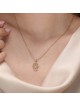Luxury 14K Gold Diamond Hamsa Necklace with Filigr , Jewish Filigree J