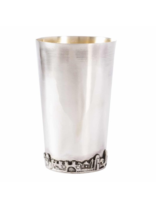 Coupe de Kiddouch en argent sterling de conception de Jérusalem, cadeaux de Pâque, Israël