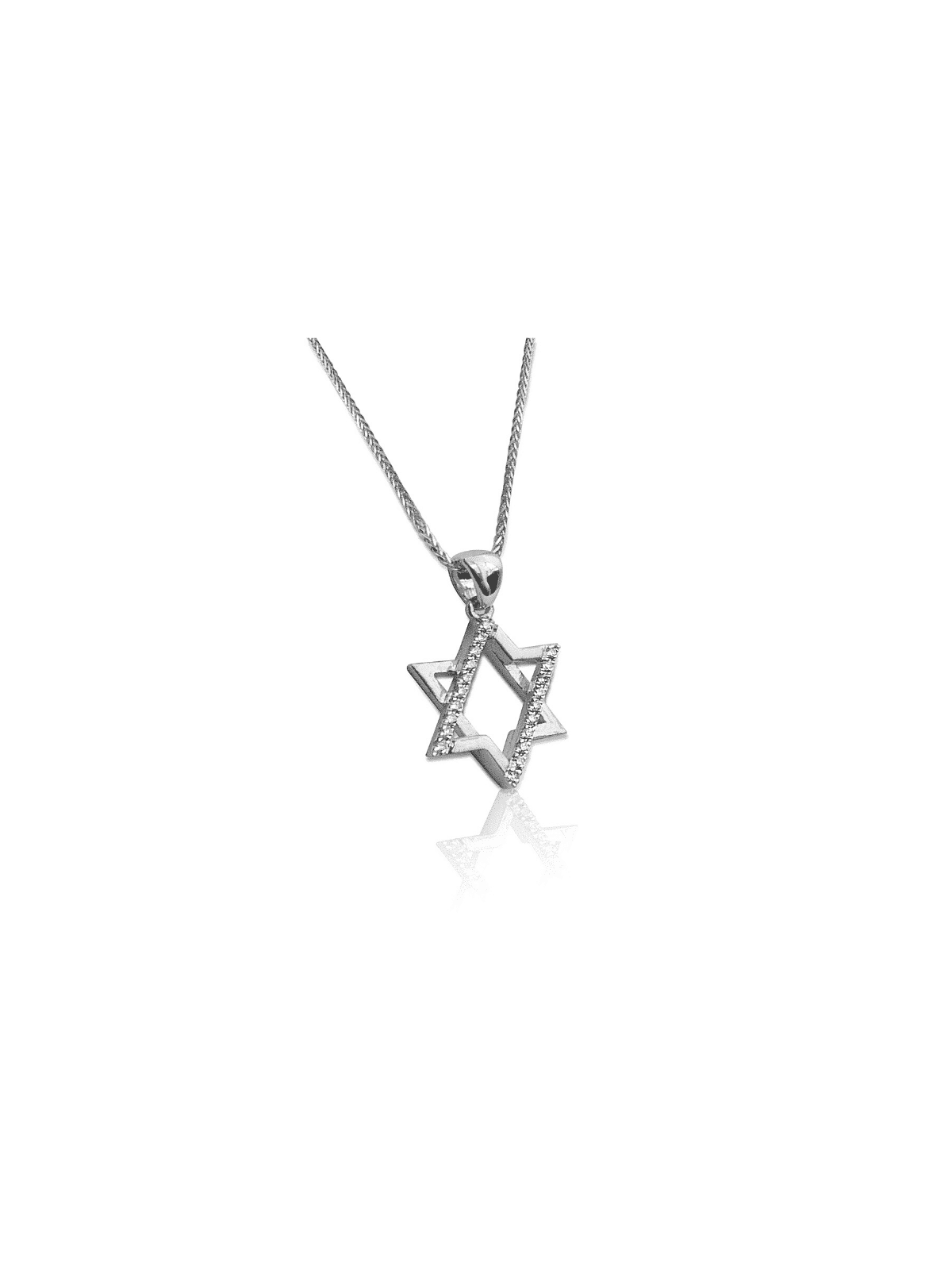 Diamants Or Étoile de David pendentif Superbe , Tu B'Av Cadeaux , Israélien