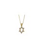 Diamants Or Étoile de David pendentif Superbe , Tu B'Av Cadeaux , Israélien