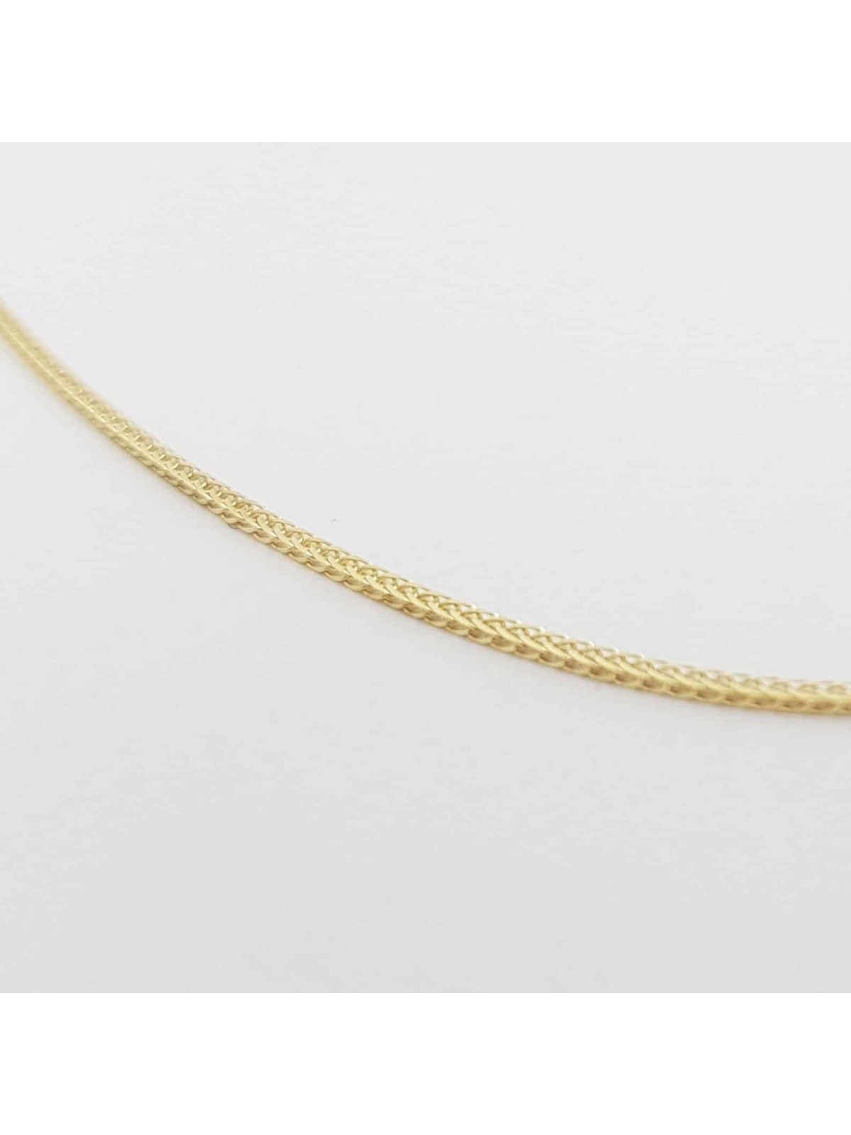 Collier de chaîne de blé de longueur personnalisée 14K, cadeaux de mariage juifs, Israël