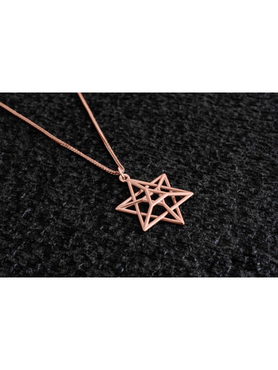 Collier double étoile de David 3D en or, cadeaux de mariage juif, israélien