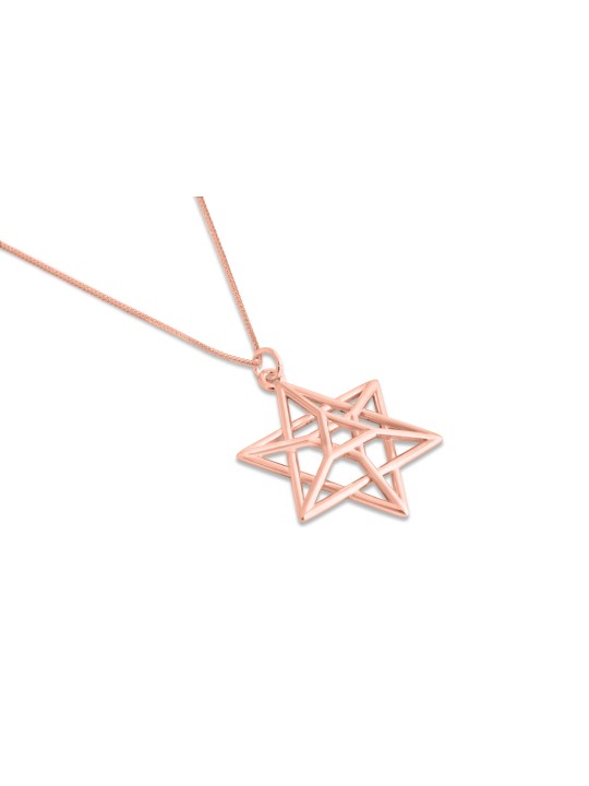 Collier double étoile de David 3D en or, cadeaux de mariage juif, israélien