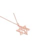 Collier double étoile de David 3D en or, cadeaux de mariage juif, israélien