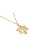 Collier double étoile de David 3D en or, cadeaux de mariage juif, israélien