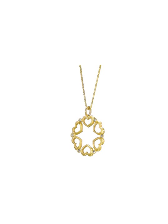 Petits cœurs creux en or 14 carats et stylo étoile de David, Gi de mariage juif