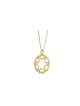 לבבות חלולים זהב 14 קראט קטן ועט מגן דוד, גי לחתונה יהודית