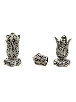 Sterling SIlver Superbe tulipe en forme de Havdalah Spi , Cadeaux Tu B'Av , I