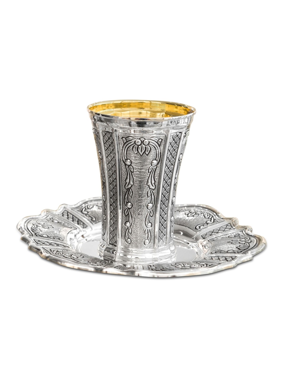 Ensemble de Kiddouch en argent sterling de style ancien, cadeaux de Pâque, J israélien