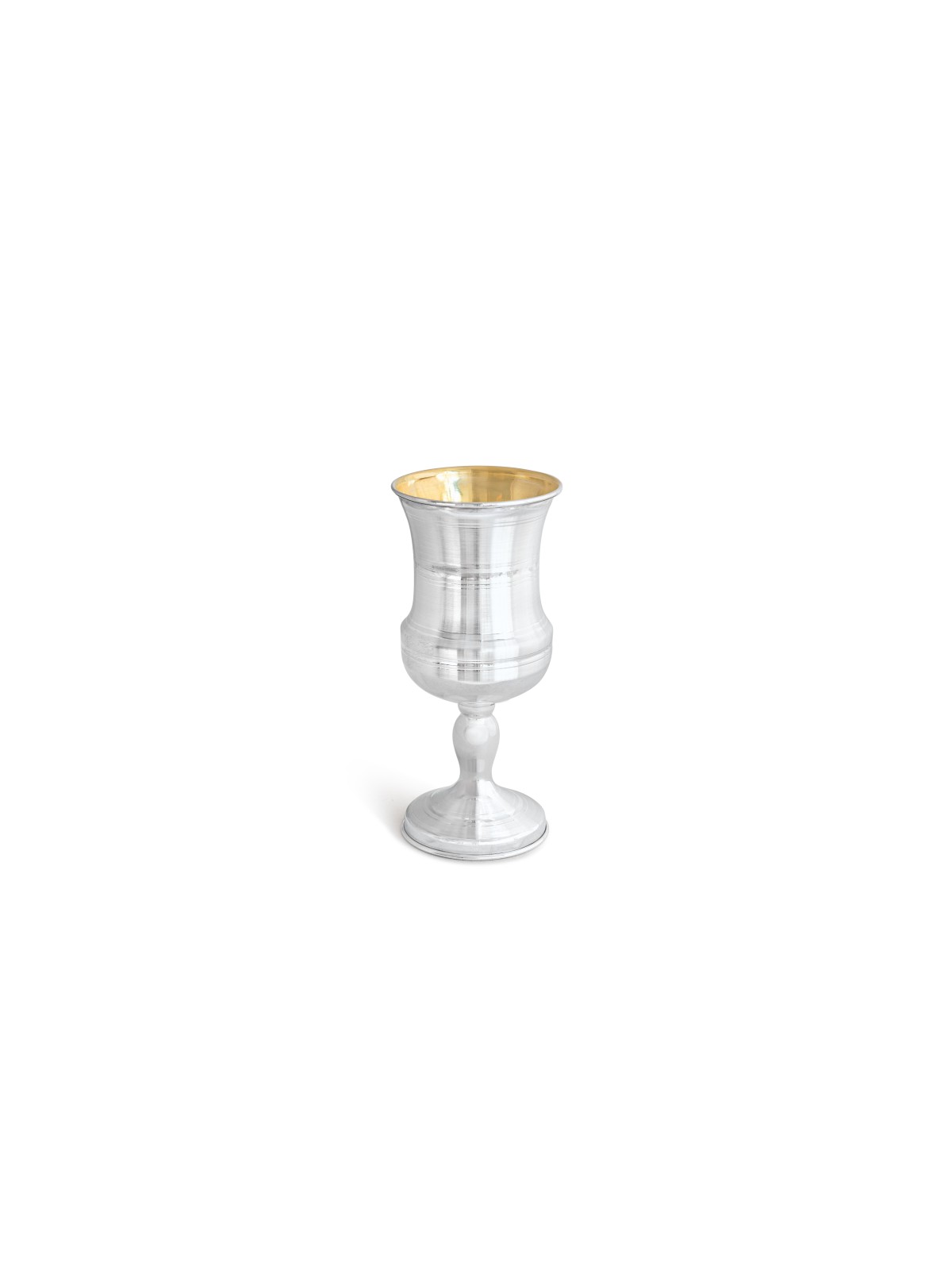 Silver Kiddush Cup with Stem , Passover Gifts , Israeli Judaica