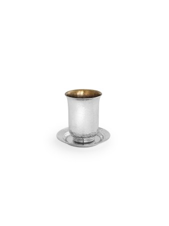 Ensemble martelé classique et élégant pour Kiddush , Coupes de Kiddush modernes , I