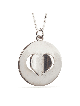 Romantic White Gold Love Letter Heart Necklace , Jewish Wedding Gifts