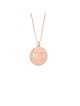 Collier romantique de coeur de lettre d'amour d'or blanc, cadeaux de mariage juifs