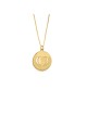 Collier romantique de coeur de lettre d'amour d'or blanc, cadeaux de mariage juifs
