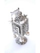 Élégante boîte Besamim en filigrane d'argent avec cloches et, argent sterling J