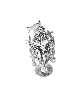 Elegant Silver Filigree Besamim Box with Bells and , Sterling Silver J