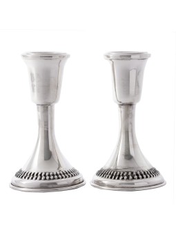 Chandeliers de perles d'argent sterling de taille moyenne, bougie en argent sterling