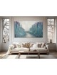 Stunning Blue and Purple Splitting of the Red Sea  , Exodus Paintings