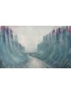 Superbe division bleue et violette de la mer Rouge, peintures de l'Exode