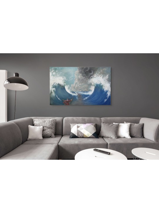 Moïse élégant séparant la peinture de la mer Rouge en Eleg, résumé juif A