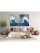 Elegant Moses Parting The Red Sea Painting In Eleg , Jewish Abstract A