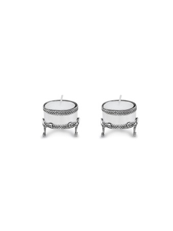 De minuscules bougeoirs décorés de bougies chauffe-plat pour Shabba, cadeaux de Pâque,