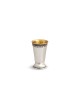 Sterling Silver Kiddush Cup with Filigree band on  , Passover Gifts ,