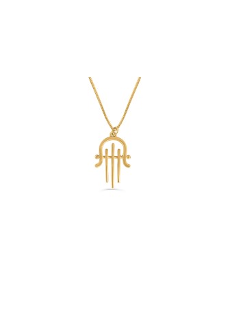Collier de main porte-bonheur en or inspiré de la harpe, cadeaux de mariage juifs, Israël