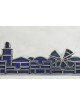 Enamel Card Holder with Jerusalem Landscape , Tu B'Av Gifts , Israeli