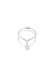 Superbe bague Hamsa en or blanc 14 carats avec diamants, cadeaux Tu B'Av, Isr