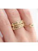 Bague en diamant mauvais œil en or jaune 14 carats, cadeaux Tu B'Av, judaïque israélien