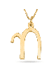 Collier en or Chai de forme ronde, cadeaux Tu B'Av, Judaica israélien