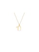 Round-Shaped Chai Gold Necklace , Tu B'Av Gifts , Israeli Judaica